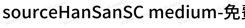 sourceHanSanSC medium字体转换